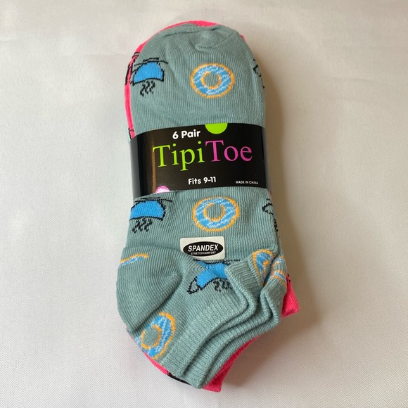 Accessories Low Cut Novelty Socks Coffee Tea Wine Print Women Size